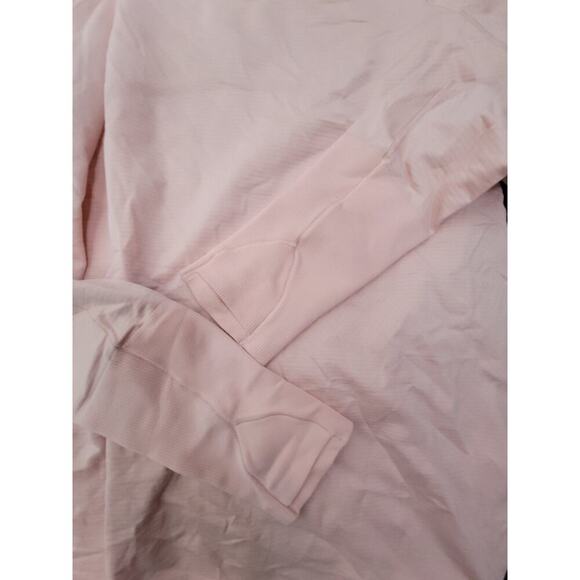 Lululemon Pullover Womens 12 Run Swiftly Long Sleeves Thumbholes Light Pink - Picture 9 of 9